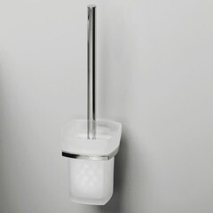 Ершик для унитаза WasserKraft Wern подвесной стекло/металл хром (K-2527) - фото 2