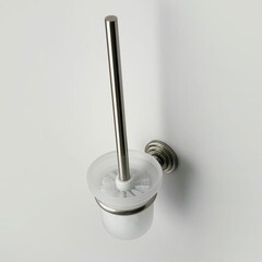 Ершик для унитаза WasserKraft Ammer подвесной стекло/металл хром (K-7027) - фото 2