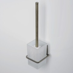 Ершик для унитаза WasserKraft Exter подвесной стекло/металл бронза (K-5227) - фото 2