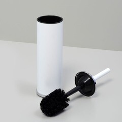 Ершик для унитаза WasserKraft напольный металл/пластик хром/белый (K-1027W) - фото 2