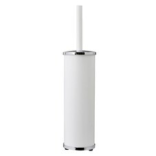 Ершик для унитаза WasserKraft напольный металл/пластик хром/белый (K-1027W)