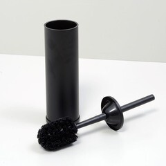 Ершик для унитаза WasserKraft напольный металл/пластик черный (K-1127) - фото 2