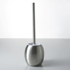 Ершик для унитаза WasserKraft Ruwer напольный нержавеющая сталь хром/белый (K-6727) - фото 3