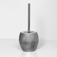 Ершик для унитаза WasserKraft Eider напольный металл/полирезин хром (K-33327) - фото 2