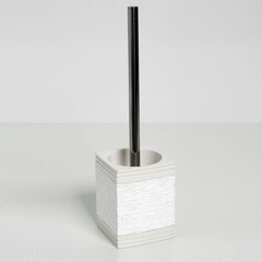 Ершик для унитаза WasserKraft Main напольный металл/полирезин хром/белый (K-4727) - фото 2