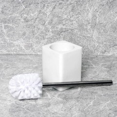 Ершик для унитаза WasserKraft Oder напольный металл/полирезин хром/белый (K-9627) - фото 2