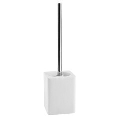 Изображение товара Ершик для унитаза WasserKraft Oder напольный металл/полирезин хром/белый (K-9627)