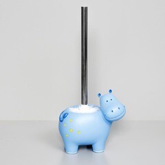 Ершик для унитаза WasserKraft Lippe напольный металл/полирезин голубой (K-8127) - фото 2