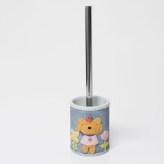 Ершик для унитаза WasserKraft Lossa напольный металл/полирезин голубой (K-3427) - фото 4