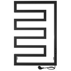 Изображение товара Полотенцесушитель электрический Indigo Rodos 800х530 мм 152 Вт с терморегулятором черный муар