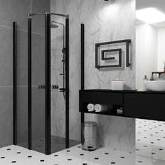 Полотенцесушитель электрический Indigo Lira 405х600 мм 89 Вт с терморегулятором черный муар - фото 3