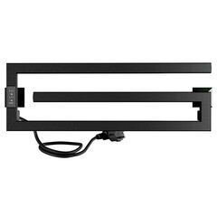 Полотенцесушитель электрический Indigo Sigma 200х600 мм 70 Вт с терморегулятором черный муар