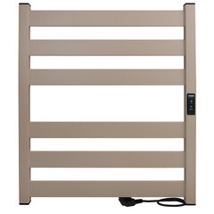 Полотенцесушитель электрический Indigo Oktava Slim 5 600х530 мм 70 Вт с терморегулятором бежевый - фото 1