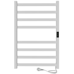 Полотенцесушитель электрический Indigo Oktava Slim 3 800х530 мм 90 Вт с терморегулятором белый - фото 1