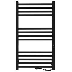 Полотенцесушитель электрический Indigo Attic Romb 1000х530 мм 120 Вт с терморегулятором черный муар - фото 1