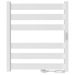 Изображение товара Полотенцесушитель электрический Indigo Oktava Slim 5 600х530 мм 70 Вт с терморегулятором белый