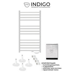 Полотенцесушитель электрический Indigo Attic Romb 1000х530 мм 120 Вт с терморегулятором белый - фото 5