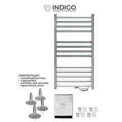 Полотенцесушитель электрический Indigo Attic Romb 1000х530 мм 120 Вт с терморегулятором хром - фото 2