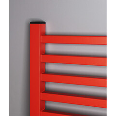 Полотенцесушитель электрический Indigo Attic 800х530 мм 90 Вт с терморегулятором красный - фото 4