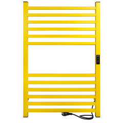 Полотенцесушитель электрический Indigo Attic 800х530 мм 90 Вт с терморегулятором желтый - фото 1