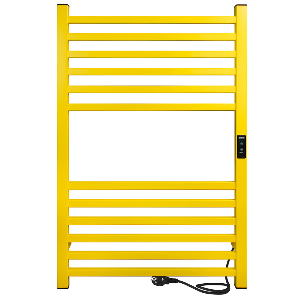 Изображение товара Электрический полотенцесушитель Indigo Attic 800х530 мм 90 Вт желтый с терморегулятором