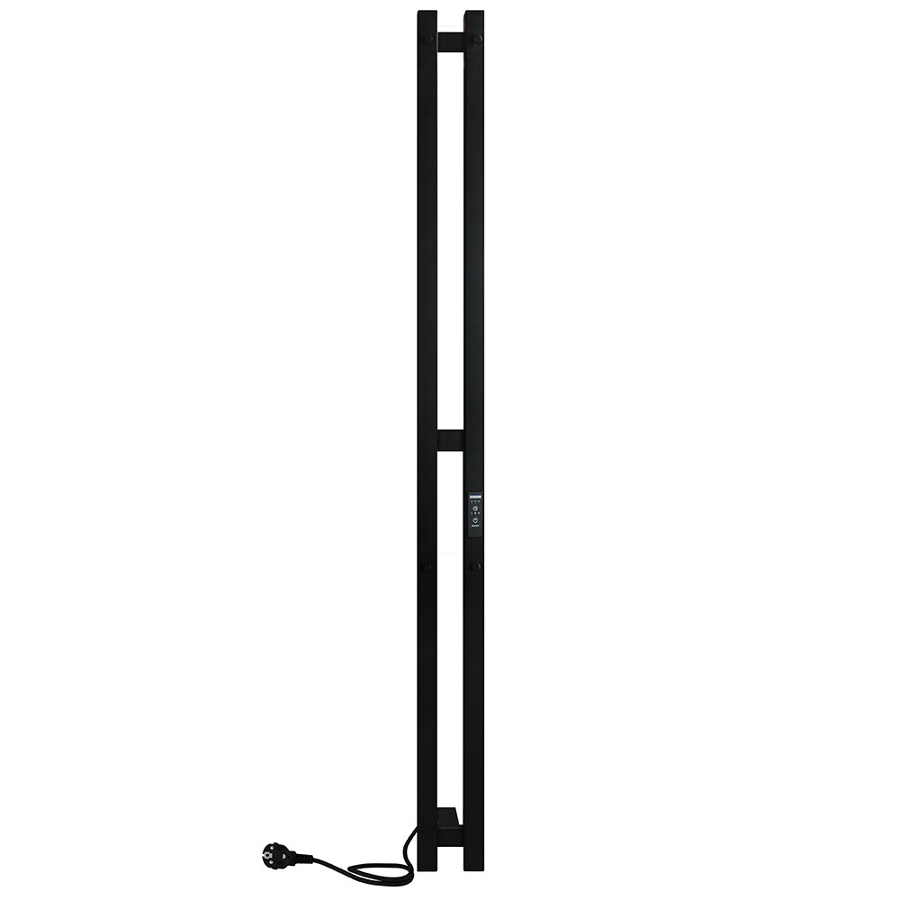 Изображение товара Электрический полотенцесушитель Indigo Style Pro 1200х100 мм, 65 Вт, черный муар