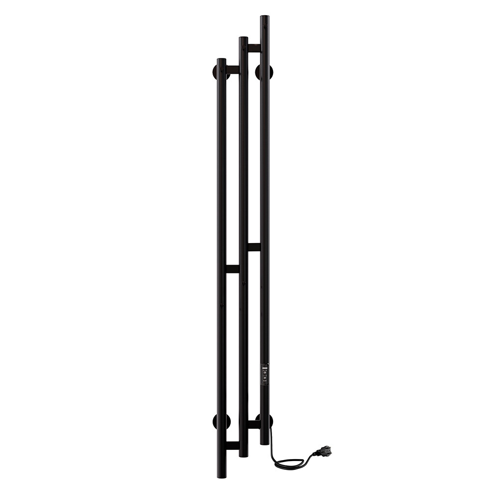 Изображение товара Электрический полотенцесушитель Indigo Sky 1500х172 мм 138 Вт с терморегулятором Черный Муар