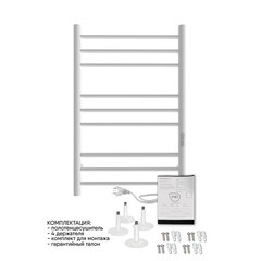 Полотенцесушитель электрический Indigo Line Trinity 800х532 мм 120 Вт с терморегулятором белый - фото 5