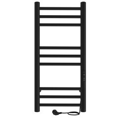 Изображение товара Полотенцесушитель электрический Indigo Line Trinity 700х332 мм 90 Вт с терморегулятором черный муар