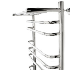 Полотенцесушитель электрический Indigo Brace Lux с полкой 700х432 мм 180 Вт с терморегулятором хром - фото 4