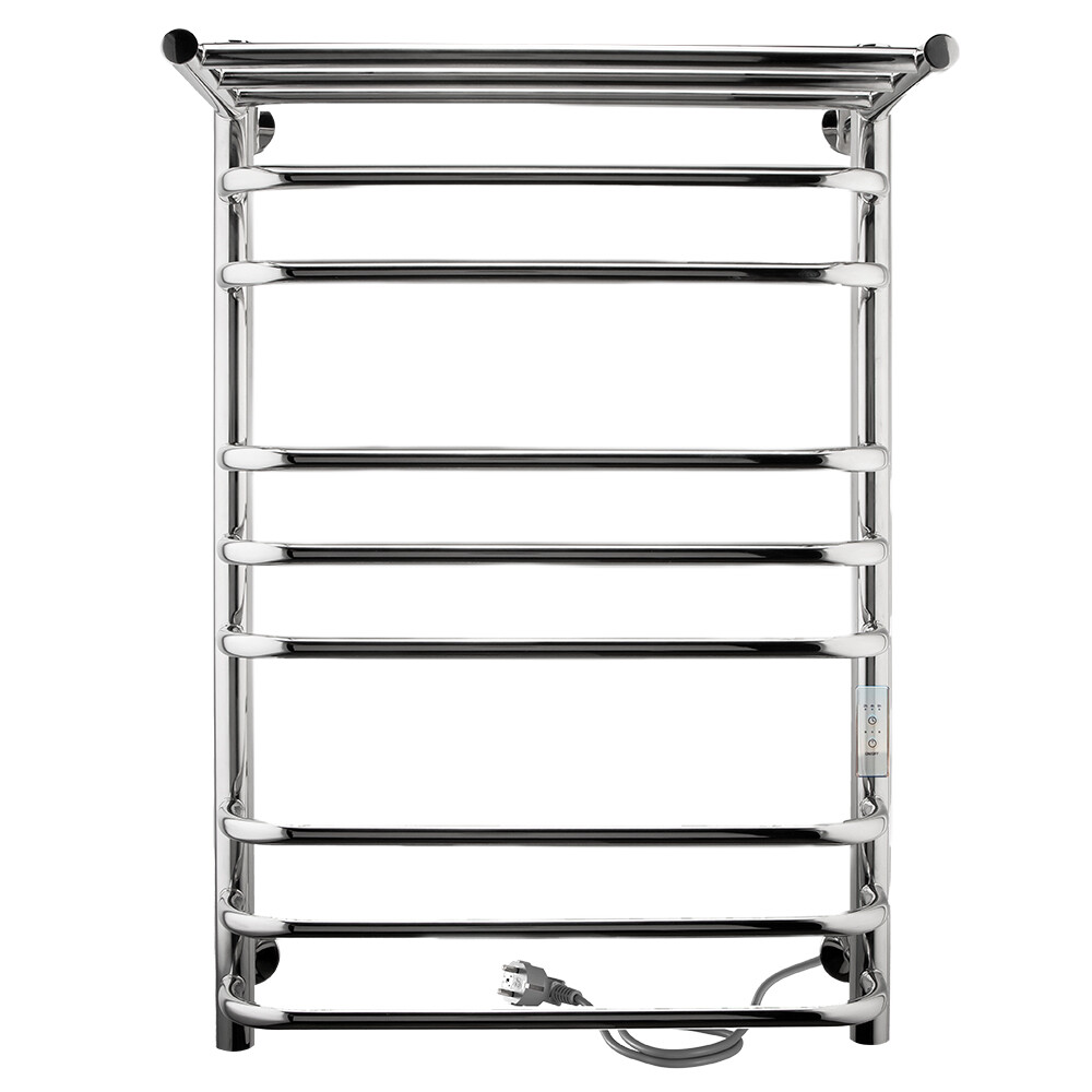 Изображение товара Электрический полотенцесушитель Indigo Brace Lux с полкой 700х432 мм 180 Вт хром