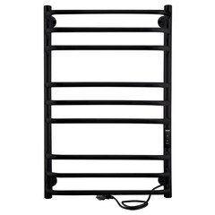 Изображение товара Полотенцесушитель электрический Indigo Brace Lux 800х532 мм 230 Вт с терморегулятором черный муар