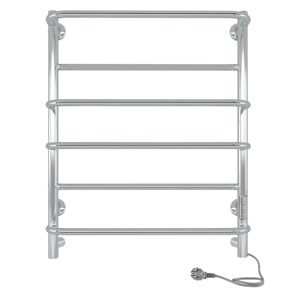 Изображение товара Электрический полотенцесушитель Indigo Europe Lux 600х532 мм 65 Вт хром серебристый