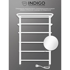 Полотенцесушитель электрический Indigo Hit с полкой 800х525 мм 90 Вт белый - фото 5