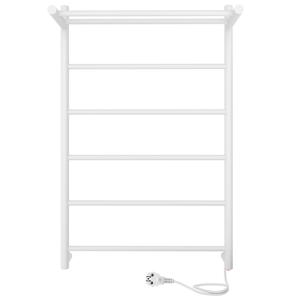 Изображение товара Электрический полотенцесушитель Indigo Line с полкой 800х525 мм белый 90 Вт