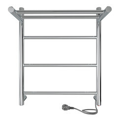 Изображение товара Полотенцесушитель электрический Indigo Line с полкой 500х525 мм 50 Вт хром