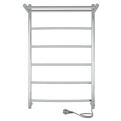 Полотенцесушитель электрический Indigo Arc с полкой 800х525 мм 90 Вт хром - фото 1