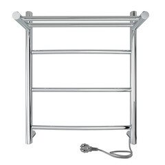 Полотенцесушитель электрический Indigo Arc с полкой 500х425 мм 50 Вт белый - фото 1