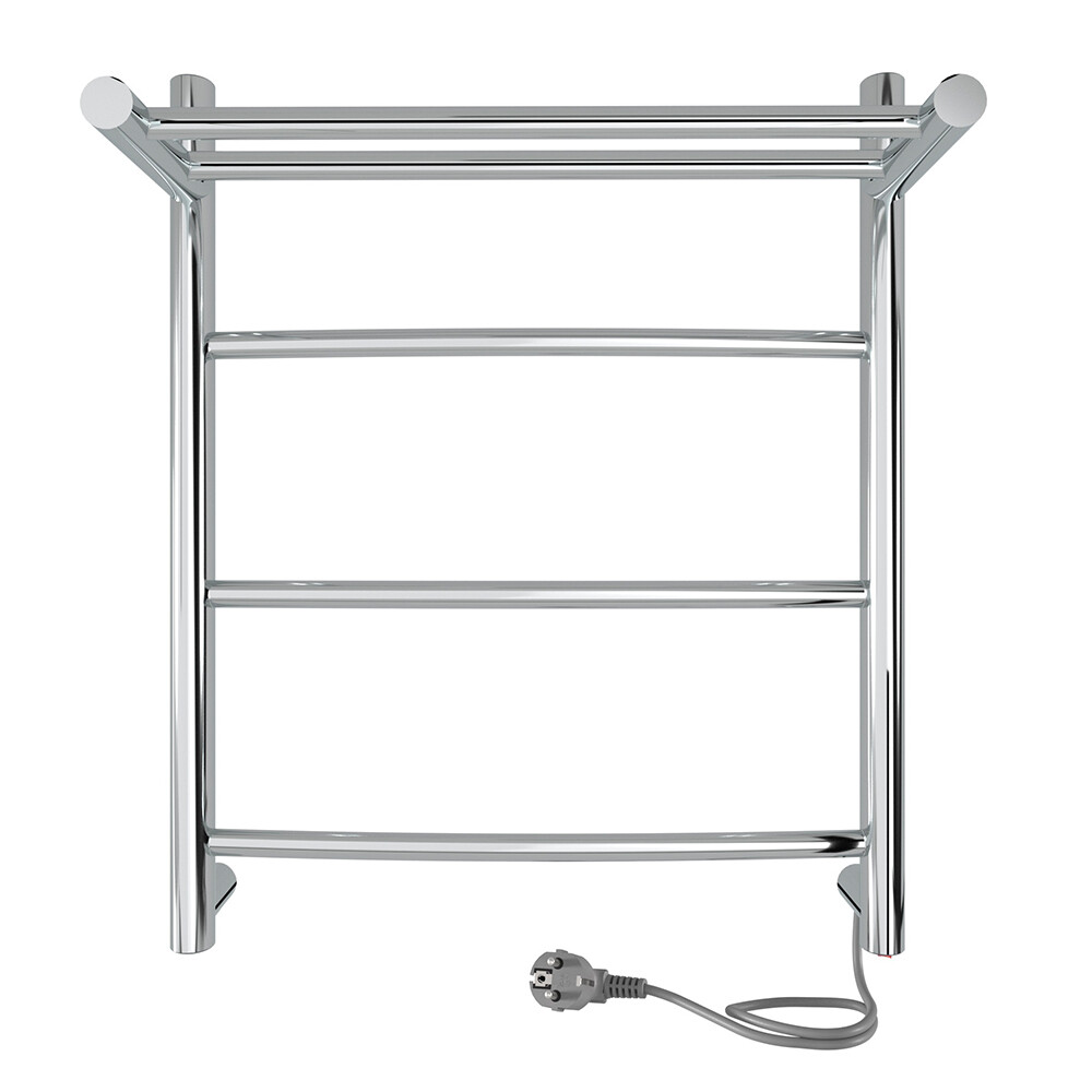 Изображение товара Полотенцесушитель электрический Indigo Arc с полкой 50 Вт 500х425 мм белый