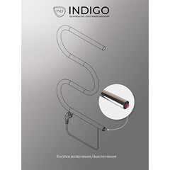 Полотенцесушитель электрический Indigo M 625х400 мм 35 Вт хром - фото 3
