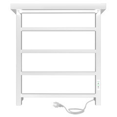 Изображение товара Полотенцесушитель электрический Indigo Forma с полкой 600х530 мм 105 Вт с терморегулятором белый