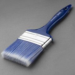 Кисть плоская искусственная щетина пластиковая ручка Beorol 80х15 мм для красок и антисептиков на водной основе - фото 3