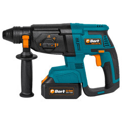 Изображение товара Перфоратор аккумуляторный Bort BHD-20Li-BL 1,9 Дж 20В 2х4Ач Li-Ion SDS-plus 2 АКБ и ЗУ (93412697)