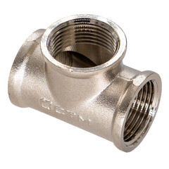 Тройник 3/4 ВР(г) х 3/4 ВР(г) х 3/4 ВР(г) латунный - фото 3