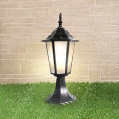 Светильник садово-парковый Elektrostandard Claro черное золото 410 мм Е27 60 Вт IP44 (a035743) - фото 3