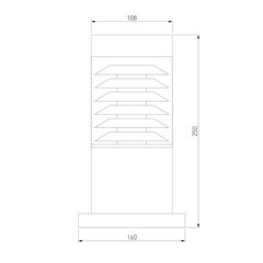 Светильник садово-парковый Elektrostandard Strada серый 250 мм Е27 20 Вт IP54 (a035097) - фото 3