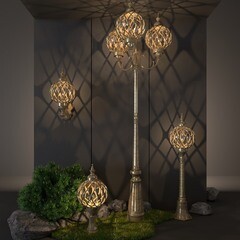 Светильник садово-парковый Elektrostandard Sirius черное золото 530 мм Е27 60 Вт IP44 (a025303) - фото 5