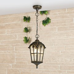 Светильник садово-парковый подвесной Elektrostandard Mira черное золото 750 мм Е27 60 Вт IP44 (a025299) - фото 3