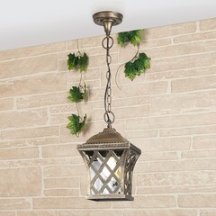 Светильник садово-парковый подвесной Elektrostandard Cassiopeya черное золото 720 мм Е27 60 Вт IP44 (a025297) - фото 3