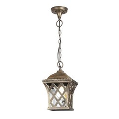 Изображение товара Светильник садово-парковый подвесной Elektrostandard Cassiopeya черное золото 720 мм Е27 60 Вт IP44 (a025297)